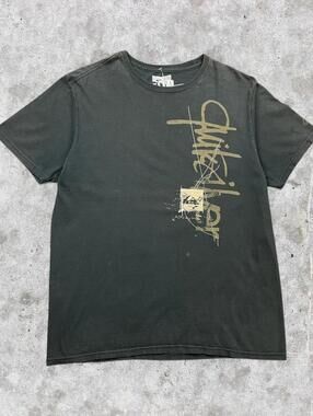 2010's Quiksilver Abstract Stitch Graphic T-Shirt